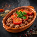 Kiremitte Domatesli Kebap